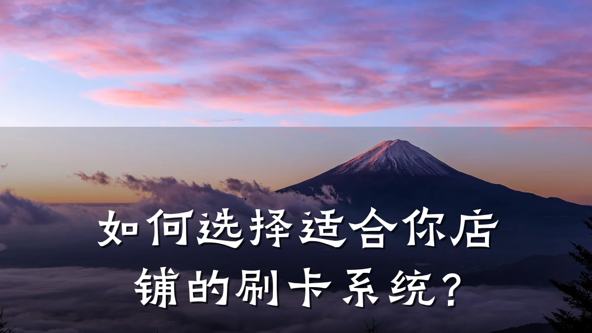 如何选择适合你店铺的刷卡系统？